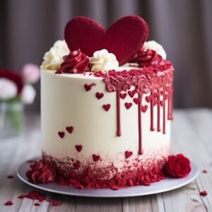 Opsbarn Red Velvet Heart Bliss Cake